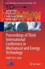 Image for Proceedings of Third International Conference in Mechanical and Energy Technology