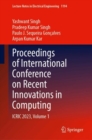 Image for Proceedings of International Conference on Recent Innovations in Computing : ICRIC 2023, Volume 1
