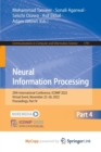 Image for Neural Information Processing : 29th International Conference, ICONIP 2022, Virtual Event, November 22-26, 2022, Proceedings, Part IV