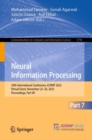 Image for Neural information processing  : 29th International Conference, ICONIP 2022, virtual event, November 22-26, 2022, proceedingsPart VII