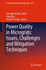 Image for Power Quality in Microgrids: Issues, Challenges and Mitigation Techniques