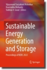 Image for Sustainable Energy Generation and Storage: Proceedings of NERC 2022