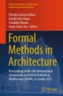 Image for Formal Methods in Architecture: Proceedings of the 6th International Symposium on Formal Methods in Architecture (6FMA), A Coruna 2022