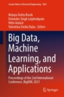 Image for Big data, machine learning, and applications  : proceedings of the 2nd International Conference, BigDML 2021