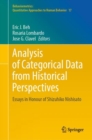 Image for Analysis of categorical data from historical perspectives  : essays in honor of Shizuhiko Nishisato