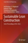 Image for Sustainable lean construction  : select proceedings of ILCC 2022