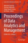 Image for Proceedings of Data Analytics and Management Volume 1: ICDAM 2023