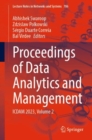Image for Proceedings of data analytics and management  : ICDAM 2023Volume 2