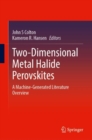 Image for Two-Dimensional Metal Halide Perovskites