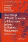 Image for Proceedings of world conference on information systems for business management  : ISBM 2023Volume 1
