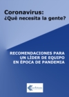 Image for Coronavirus:  que necesita la gente? : Recomendaciones para un lider de equipo en epoca de pandemia