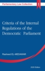Image for Criteria of the Internal Regulations of the Democratic Parliament