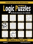 Image for Medium Logic Puzzles &amp; Brain Games for Adults : 500 Puzzles &amp; 12 Puzzle Types (Sudoku, Fillomino, Battleships, Calcudoku, Binary Puzzle, Slitherlink, Sudoku X, Masyu, Jigsaw Sudoku, Minesweeper, Sugur