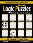 Image for Hard Logic Puzzles &amp; Brain Games for Adults : 500 Puzzles &amp; 12 Puzzle Types (Sudoku, Fillomino, Battleships, Calcudoku, Binary Puzzle, Slitherlink, Sudoku X, Masyu, Jigsaw Sudoku, Minesweeper, Suguru,