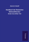 Image for Handbuch der Deutschen Nationalliteratur