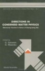 Image for Directions In Condensed Matter Physics: Memorial Volume In Honor Of Shang-keng Ma
