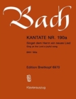 Image for CANTATA BWV 190A SINGET DEM HERRN EIN NE