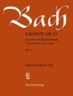 Image for CANTATA BWV 21 ICH HATTE VIEL BEKMMERNIS