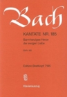 Image for CANTATA BWV 185 BARMHERZIGES HERZE DER E