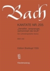 Image for CANTATA BWV 205 ZERREISSET ZERSPRENGET Z