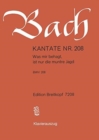 Image for CANTATA BWV 208 WAS MIR BEHAGT IST NUR D