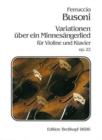 Image for VARIATIONS ON A MINNESINGER LIED OP22 BU