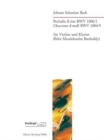 Image for PRELUDIO EDUR BWV 10061 &amp; CHACONNE DMOLL