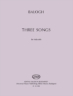 Image for Three Songs for Solo Viola