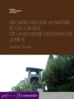 Image for Recherches sur la nature et les causes de la richesse des nations. Livre III
