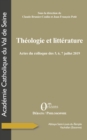 Image for Theologie et litterature: Actes du colloque des 5,6,7 juillet 2019