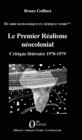 Image for Le Premier Realisme neocolonial: Critique litteraire 1970-1979 - Du rire romanesque en Afrique Noire