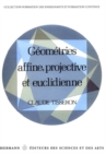 Image for Geometries affine, projective et euclideenne