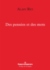 Image for Des pensees et des mots