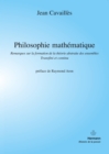 Image for Philosophie mathematique: Remarques sur la formation de la theorie abstraite des ensembles. Transfini et infini