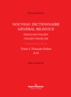 Image for Nouveau Dictionnaire General Bilingue Francais-Italien/italien-Francais, Tome I: Francais-Italien, Lettres A-G