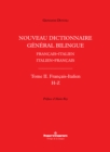 Image for Nouveau Dictionnaire General Bilingue Francais-Italien/italien-Francais, Tome II: Francais-Italien, Lettres H-Z