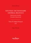 Image for Nouveau Dictionnaire General Bilingue Francais-Italien/italien-Francais, Tome IV: Italien-Francais, Lettres J-Z
