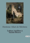 Image for Lettres inedites a Sainte-Beuve