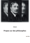 Image for Propos sur des philosophes