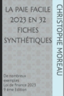 Image for LA PAIE FACILE en 32 fiches synthetiques