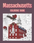 Image for Massachusetts Coloring Book : Painting on USA States Landmarks and Iconic, Gifts for Massachusetts Tourist
