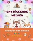 Image for Entz?ckende Welpen - Malbuch f?r Kinder - Kreative und lustige Szenen l?chelnder Hunde