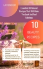 Image for Lavender Essential Oil Natural Beauty Recipes That Will Make You Look And Feel Fabulous - 10 Beauty Recipes : Purple Magenta Violet Indigo Orange White Gradient Abstract Modern Cover Design