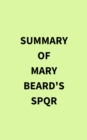 Image for Summary of Mary Beard&#39;s SPQR