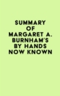 Image for Summary of Margaret A. Burnham&#39;s By Hands Now Known