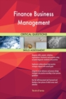 Image for Finance Business Management Critical Questions Skills Assessment