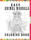 Image for easy animal mandala coloring book