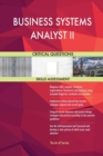 Image for BUSINESS SYSTEMS ANALYST II Critical Questions Skills Assessment
