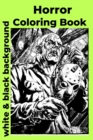 Image for Horror Coloring Book white &amp; black background