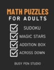 Image for Math Puzzle Books For Adults (OVER 300+ activities)